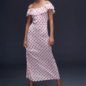 Realization Par the Claudia Dress in Super Dot Red White